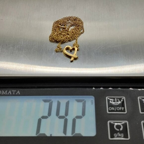 Tiffany and Co. Necklace Loving Heart Gold 490-081925 - Picture 9 of 9